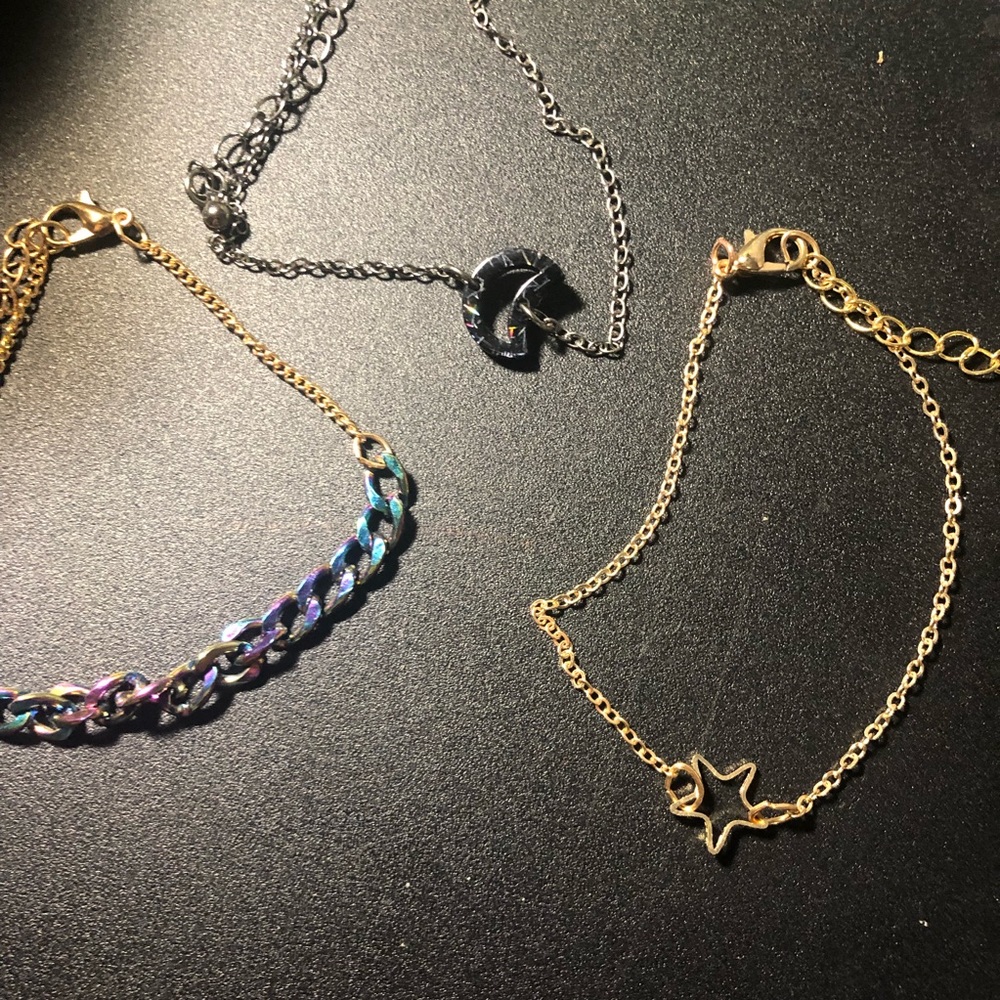 bundle of three bracelets